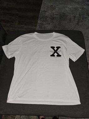 GENERATION Y White Tee with Black X Graphic